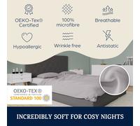 Juego de 2 fundas de almohada edición Soft Wonder 40x80 cm de microfibra Sleepwise