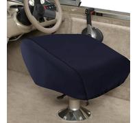 Juego de 2 fundas de asiento de barco, 210D/420D/600D, protección impermeable con dobladillo elástico, compatible con pesca y almacenamiento, incluye bolsa de almacenamiento (negro 420D)