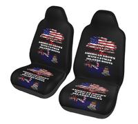 Juego De 2 Fundas De Asiento para Coche Raíces Estadounidenses De Las Islas Caimán Fundas para Asientos Delanteros Transpirable Unisexo Cubiertas De Asientos, para Furgoneta, SUV, Camión