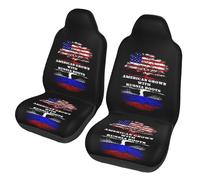 Juego De 2 Fundas De Asiento para Coche Raíces Estadounidenses Y Rusas Funda para Asiento Coches Relleno De Foam Mujer Cubiertas De Asientos, para SUV, Mayoría De Vehículos, Camión