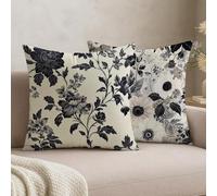 Juego de 2 Fundas de Cojín 30x30 Terciopelo Beige Marina de guerra, Fundas Almohada Decorativas para Sofá Salón, Doble Cara Estampado con Cremallera Invisible, Decoración Hogar Moderno Regalo, -#b706s