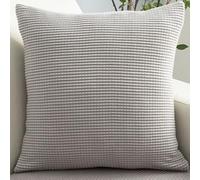 Juego De 2 Fundas De Cojín 50x70,para Sofá,Fundas Cojines 80x80/60x80 Extensible Pana Suave Modernas Funda De Almohada Cojines Decoracion Para Sofa Hogar Pillow Covers(Light Grey,80x80 cm Pack of 2)