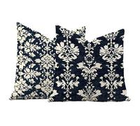 Juego de 2 Fundas de Cojín 55x55 Terciopelo Marina de guerra Bohemia,Fundas Almohada Decorativas para Sofá Salón,Doble Cara Estampado con Cremallera Invisible,Decoración Hogar Moderno Regalo,-#b286s