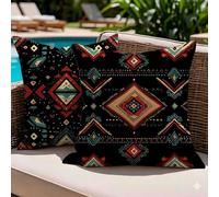 Juego de 2 Fundas de Cojín 60x60 Lino Marina de guerra Bohemia,Fundas Almohada Decorativas para Sofá Cama Salón,Doble Cara Estampado con Cremallera Invisible,Decoración Hogar Moderno Regalo,-#b876s