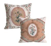 Juego de 2 Fundas de Cojines 55x55cm, Color sólido Abstracto Funda de Almohada del Sofá Decorativas in Lino, Doux respirant, Fundas Cojines Sofa Cuadrada, para Interior Hogar Decor Regalo t9n-227