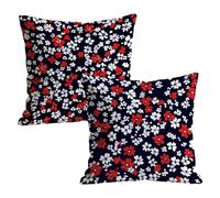 Juego de 2 Fundas de Cojines 80x80cm, Óxido Negro Funda de Almohada del Sofá Decorativas in Lino, Doux respirant Lavable, Fundas Cojines Sofa Cuadrada, para Interior Hogar Decorativas Regalo t9n-251