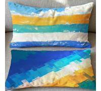 Juego de 2 Fundas de Cojines Color Funda Cojin 40x70cm Rectángulo Cojines Raya,2025 Nuevo Terciopelo con Cremallera Oculta Funda Almohada para Sofá Cama Sala de Estar Invierno Hogar Decoracion O-745U