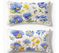 Juego de 2 Fundas de Cojines Crema Funda Cojin 60x90cm Rectángulo Cojines Flor,2025 Nuevo Terciopelo con Cremallera Oculta Funda Almohada para Sofá Cama Sala de Estar Invierno Hogar Decoracion O-777U