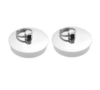Juego de 2 fundas de drenaje de acero inoxidable para fregadero y bañera para aberturas de 46 mm y 56 mm, diseñadas para evitar obstrucciones con un rendimiento de flujo suave (pequeño)