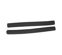 Juego de 2 fundas de goma de espuma para manillar de bicicleta, color negro | Acolchado para bicicleta de carretera, cinta antideslizante, mangas negras para manillar, empuñaduras de bicicleta suaves