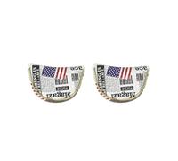 Juego de 2 fundas de poliuretano para cabeza de mazo de golf, manga de putter central The Old Glory Semicírculo M