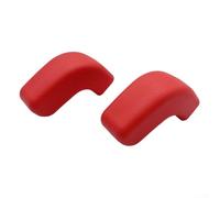 Juego de 2 fundas de protección de gancho de remolque para Jeep Wrangler para JK para JL JT 2007-2023 para parachoques delantero (rojo)