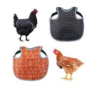 Juego de 2 fundas de tela para aves de corral para evitar pérdidas y lesiones, equipo de protección para aves de corral