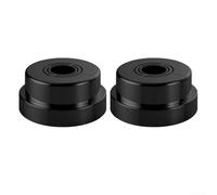 Juego de 2 fundas decorativas para grifos para conexiones de 1/2 y 3/4, mejora la estética y protege las tuberías en los hogares (negro)