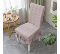 Juego de 2 fundas elásticas gruesas para sillas de comedor, color morado, protectores elásticos de cojín y respaldo para taburetes y sillones de comedor, modernización elegante de muebles