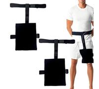 Juego de 2 fundas para bolsa de drenaje urinario, dispositivo de estabilización de catéter, soporte para bolsa de pierna de catéter, funda para bolsa de orina con cinturón de cintura, suministros de