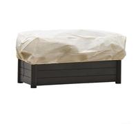 Juego de 2 fundas para macetas de gran tamaño con cierre de cordón, diseñadas para protección contra heladas y clima, material no tejido, 150 x 45 x 40 cm