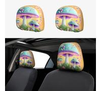 Juego de 2 fundas para reposacabezas de coche, duraderas y elásticas, adecuadas para reposacabezas de coche o camión, fácil de instalar.