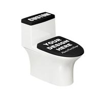 Juego de 2 Fundas para Tapa de Inodoro personalizados, Funda para tapa de inodoro y tapa de tanque de inodoro personalizados, Funda protectora de tapa de inodoro, se adapta a la mayoría de inodoro