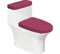 Juego de 2 fundas para tapa de inodoro y tapa de tanque de inodoro, 2 piezas, diseño elástico de impresión completa, se adapta a la mayoría de inodoros