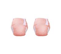 Juego de 2 fundas protectoras para pañales de tela lavables para adultos, protección contra fugas, color rosa