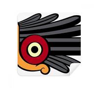 Juego de 2 gafas de limpieza de tela de ante con diseño de plumas de dibujo de arte abstracto indio