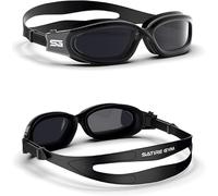 Juego de 2 gafas de natación, antivaho y protección UV, para adultos y niños, gafas de buceo a prueba de fugas, con banda nasal ajustable, gafas de visión para piscina y triatlón
