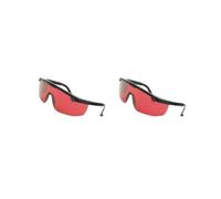Juego de 2 gafas de protección IPL/E-light punto de congelación con palanca protectora, gafas de vidrio rojo verde universal gafas de trabajo rojo rojo
