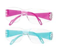Juego de 2 gafas para niños, gafas de seguridad, gafas de protección contra salpicaduras, gafas cortavientos, gafas experimentales