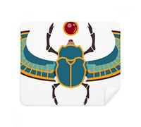 Juego de 2 gamuzas limpiadoras de pantalla para teléfono con diseño de escarabajo, color rojo, amarillo y azul