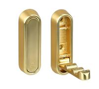 Juego de 2 ganchos de pared plegables para abrigos, toallas, sombreros, mochilas, resistentes, de aleación de aluminio, multiusos