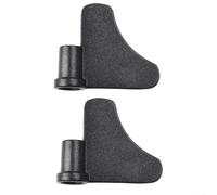 Juego de 2 ganchos para amasar aleación de aluminio, para hacer pan, palas de repuesto, accesorios para hornear, color negro, 1 par