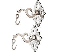 Juego De 2 Ganchos Para Ropa, Barra De Pared, Plata, Latón 14cm Vintage