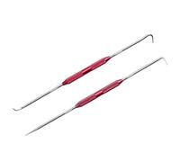 Juego de 2 ganchos y ganzúas de precisión, herramienta de extracción de juntas de aceite/juntas tóricas, juego de púas para reparación de automóviles y mantenimiento mecánico