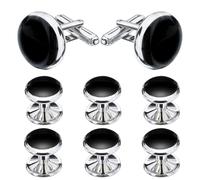 Juego de 2 gemelos para hombre, gemelos clásicos, accesorios de ropa para hombre, joyería de boda, banquete, día de San Valentín, Navidad, negocios, juego de gemelos, 0.79x0.71inch, Cobre, No es una
