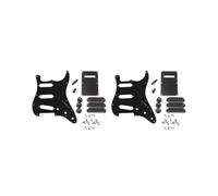 Juego de 2 golpeadores de guitarra SSS de 3 capas y 11 agujeros + placa trasera + pomos de volumen de tono + tornillos