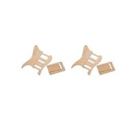 Juego de 2 golpeadores para guitarra hechos a mano con impresión 3D, placa trasera de bambú, resistente al desgaste, retro, accesorios para instrumentos