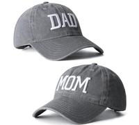 Juego de 2 Gorras de béisbol Bordadas Ajustables para mamá y papá, Regalo para Padres, Parejas, Regalos clásicos para mamá y papá, Gary Dad Hat and Gary Mom Hat, 6 5/8/7 5/8