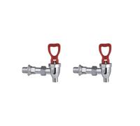 Juego de 2 grifos dispensadores de bebidas con tuerca para cubo de té con leche, herramienta de barra de barril de bebidas