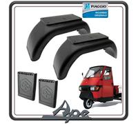 Juego de 2 guardabarros traseros para Piaggio Ape 50 todas las versiones con 2 guardabarros delanteros originales Piaggio.