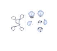 Juego de 2 hebillas cintura ajustables sin clavos, hebilla for pantalones, botón extensor, imperdible, ajuste for jeans, instantáneo(Color-19,1set small size)