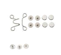 Juego de 2 hebillas cintura ajustables sin clavos, hebilla for pantalones, botón extensor, imperdible, ajuste for jeans, instantáneo(Color-15,1set large size)