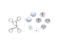 Juego de 2 hebillas cintura ajustables sin clavos, hebilla for pantalones, botón extensor, imperdible, ajuste for jeans, instantáneo(Color-25,1set small size)