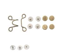 Juego de 2 hebillas cintura ajustables sin clavos, hebilla for pantalones, botón extensor, imperdible, ajuste for jeans, instantáneo(Color-16,1set small size)