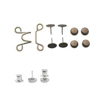 Juego de 2 hebillas cintura ajustables sin clavos, hebilla for pantalones, botón extensor, imperdible, ajuste for jeans, instantáneo(Color 08,1set small size)