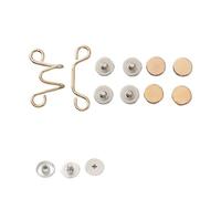 Juego de 2 hebillas cintura ajustables sin clavos, hebilla for pantalones, botón extensor, imperdible, ajuste for jeans, instantáneo(Color-18,1set small size)