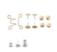 Juego de 2 hebillas cintura ajustables sin clavos, hebilla for pantalones, botón extensor, imperdible, ajuste for jeans, instantáneo(Color-10,1set small size)