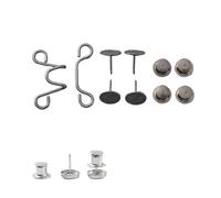 Juego de 2 hebillas cintura ajustables sin clavos, hebilla for pantalones, botón extensor, imperdible, ajuste for jeans, instantáneo(Color 09,1set small size)