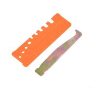 Juego de 2 herramientas de cadena de motosierra con medidor QuickCheck para limar controles de ángulo y limpiador de ranura de barra para eliminación de escombros