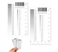 Juego de 2 Herramientas de Medición Expertos Accesorios Medidor de Grietas Regla de Brecha Equipo para Tasadores Ranurímetro para La Valoración de Bienes Raíces